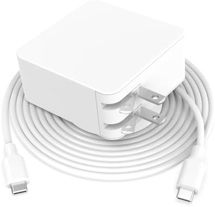 65W Fast Type C Charger for Samsung Galaxy Book Laptop Charger – for Galaxy Book Pro, Pro 360 and More Replacements with USB C Connector, Foldable, Compact, Detachable 7.5ft Cable