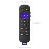 Roku Voice Remote Pro (2nd Ed.) | Rechargeable TV Remote Control with Hands-free Voice Controls, Backlit Buttons, & Lost Remote Finder - Replacement Remote Compatible with All Roku TV, Players & Audio