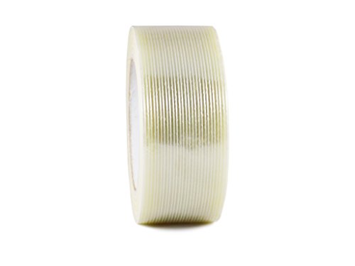 GGR Supplies FIL-795 Mono/Uni-Directional Fiberglass Reinforced Super Resistant Heavy Duty Commodity Grade Filament Strapping Tape: 2 in. Wide x 60 yds. (5.5 Mil) (Pack of 12)