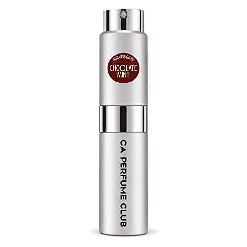 CA Perfume Impression of Emra Chocolate Mint For Women & Men Fragrance Concentrated Long Lasting Eau de Parfum Spray Refillable Glass Atomizer Bottle 0.27 Fl Oz/8ml-X1
