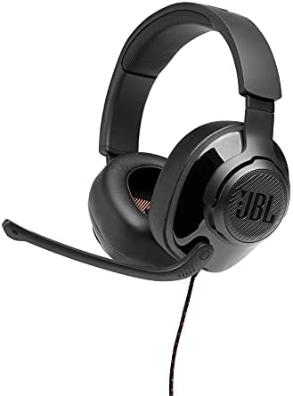 JBL Quantum 200 - Wired Over-Ear Gaming Headphones - Black (Renewed)