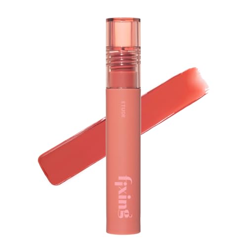 ETUDE Fixing Tint #19 Coral Breeze (4g) | Long Lasting High Pigmented Liquid Lipstick | Waterproof Lightweight Matte Finish Lip Stain | Full Coverage | Korean Makeup, Kbeauty