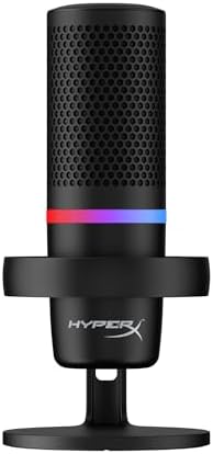 HyperX DuoCast – RGB USB Condenser Microphone for PC, PS5, PS4, Mac, Low-profile Shock Mount, Cardioid, Omnidirectional, Pop Filter, Gain Control, Gaming, Streaming, Podcasts, Twitch, YouTube, Discord