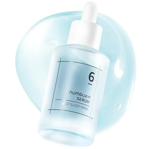numbuzin No.6 Serum | Deep Sleep Mask Serum | Iceland Glacier Water for Instant and Long-lasting Hydration with Hyaluronic Acid & Niacinamide | Korean Skincare for Dry Skin | 1.69 fl. oz.
