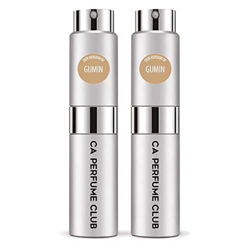 CA Perfume Impression of T. Ford Gumin For Women & Men Replica Version Fragrance Dupes Concentrated Long Lasting Eau de Parfum Spray Refillable Atomizer Bottle 0.27 Fl Oz-X2