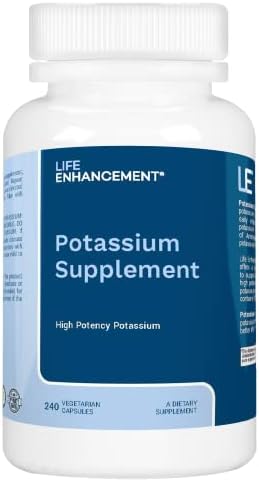 Life Enhancement Potassium Supplement, 1020 mg,120 Servings, 240 caps