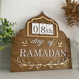 Ramadan Mubarak Advent Calendar 2023 DIY Countdown Calendars Eid Decorations for Home Ramadan Ornament Kids Wood