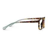 Peepers by PeeperSpecs Women's Nature Walk Soft Square Reading Glasses, Tortoise/Aqua, 49 + 1.75