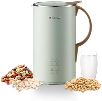 Automatic Nut Milk Maker, 20 oz Soy Milk Maker, Homemade Almond, Oat, Coconut, Soy, Plant-Based Milk and Dairy Free Beverages, Almond Milk Maker with Delay Start/Boild Water/Self Clean - Green