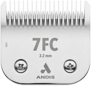 Andis 64121 Carbon-Infused Steel UltraEdge Dog Clipper Blade, Size-7FC, 1/8-Inch Cut Length