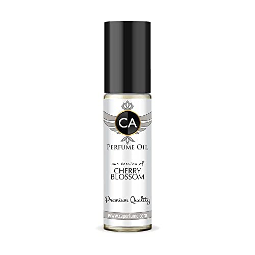 CA Perfume Impression of Emra Cherry Blossom For Women & Men Replica Fragrance Body Oil Dupes Alcohol-Free Essential Aromatherapy Sample Travel Size Concentrated Long Lasting Roll-On 0.3 Fl Oz/10ml