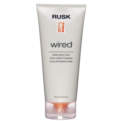 RUSK Designer Collection Wired Flexible Styling Creme, Lifts, Shines, and Creates Soft, Gravity-Defying Body, 6 oz.