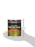 MINWAX Fast Drying Polyurethane Protective Wood Finish, Warm Satin, 1 Quart