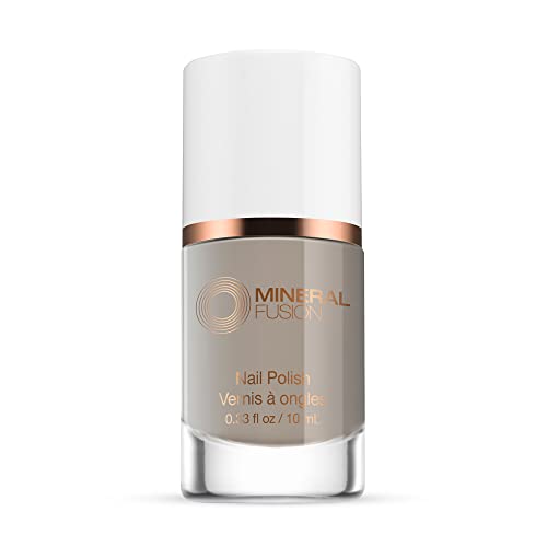Mineral Fusion Nail Polish, Gray Grey, Pearl Grey Pearl Grey 0.33 Fl Oz (Pack of 1)
