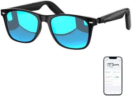 Bluetooth Sunglasses for Men/Women, AI Translator Powered by GPT, 11H Battery, Polarized UV Protection, Smart Eyewear