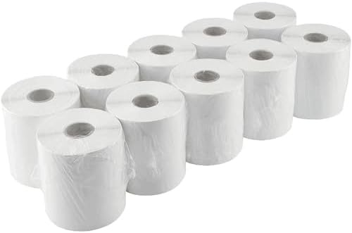 L LIKED 4"x 6" Direct Thermal Labels White Perforated Shipping Labels, 250 Labels per Roll, 10 Rolls