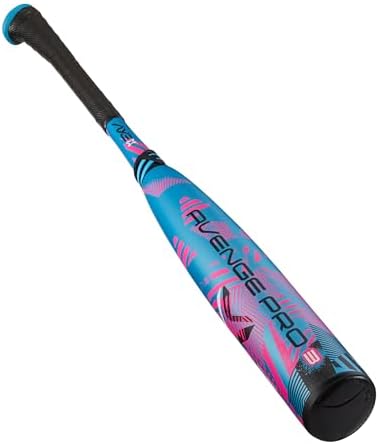 Axe | Avenge Pro 3 | USSSA Baseball Bat | Drop -10/-8/-5 | 3-Piece Composite | 2 3/4" Barrel | Blue/Pink (Pro Standard Handle, -10, Carbon Fiber, 1, 31", Avenge Pro 3 USSSA)