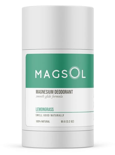 MAGSOL Natural Deodorant for Men & Women - Perfect for Ultra Sensitive Skin, Aluminum Free Deodorant for Men, Aluminum Free Deodorant for Women, Baking Soda Free (Lemongrass)