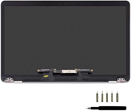 LCDOLED Replacement for MacBookPro17,1 MacBook Pro 13" M1 2020 A2338 EMC 3578 MYD83 MYD92 MYDA2 MYDC2 13.3 inches 2560x1600 Full LCD Screen Complete Top Assembly (Silver)