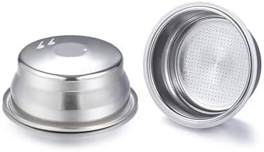 Pressurized filter basket compatible with Breville sage BES870/875/880/878/890/810 Barista Infuser bambino plus BES 500 Two Cup Dual Wall Filter, 54mm coffee machine replacement accessories