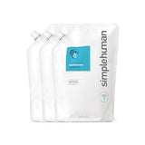 simplehuman Fragrance Free Moisturizing Liquid Hand Soap Refill Pouch, 34 Fl. Oz. (Pack of 3)