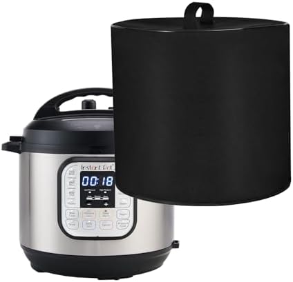 Dust Cover with 3 Quart Instant Pot, Heavy Duty Waterproof Dust Pressure Cooker Cover Case for Instant Pot Duo 7-in-1 3 Quart Mini Electric Pressure Cooker, Slow Rice Cooker, Black