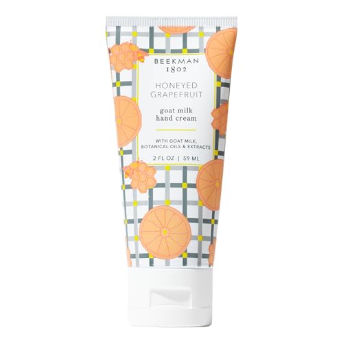 Beekman 1802 Goat Milk Hand Cream - Fragrance Free Hand Lotion For Deeply Hydrating All Skin Types - Lightweight, Non-Greasy & Sensitive Skin Safe - 2 oz - Packaging May Vary