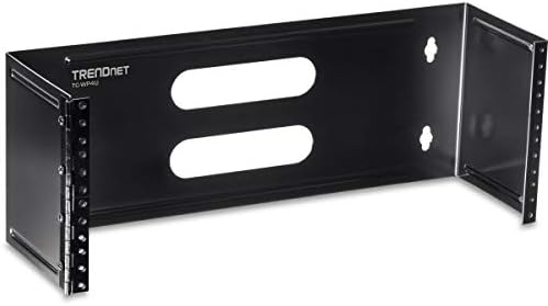 TRENDnet 4U 19-inch Hinged Wall Mount Bracket for Patch Panels and PDU Power Strips, TC-WP4U, Supports EIA-310, Steel Construction,Use with TRENDnet TC-P24C6 & TC-P16C6 Patch Panels(Sold Separately)