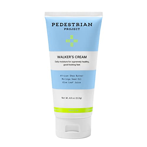 Walker’s Foot Cream - Deeply Hydrates, Softens Calluses and Smooths Skin with Soothing Shea Butter, Moringa Seed Oil and Aloe Leaf - Vegan, Cruelty Free, 4 oz