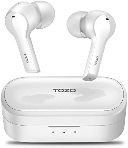 TOZO T9 True Wireless Earbuds Environmental Noise Cancellation 4 Mic Call Noise Cancelling Headphones (Renewed)