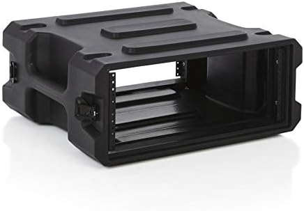 Gator Cases Pro Series Rotationally Molded 4U Rack Case with Standard 19" Depth; Made in USA (G-PRO-4U-19), Black