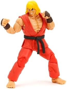 Street Fighter II 6" Ken Figure Action Figure, Toys for Kids and Adults