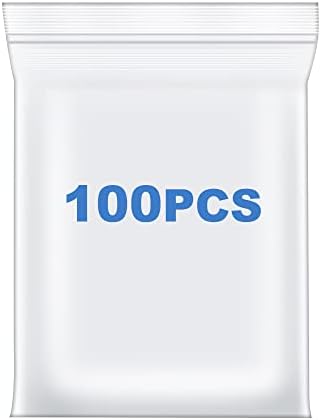 100 PCS 6" x 9" Thick 2.4 Mil Clear Zip Poly Bags Plastic Reclosable Zip Seal Lock Bags Photo Cards Snacks Seeds Zipper Bag