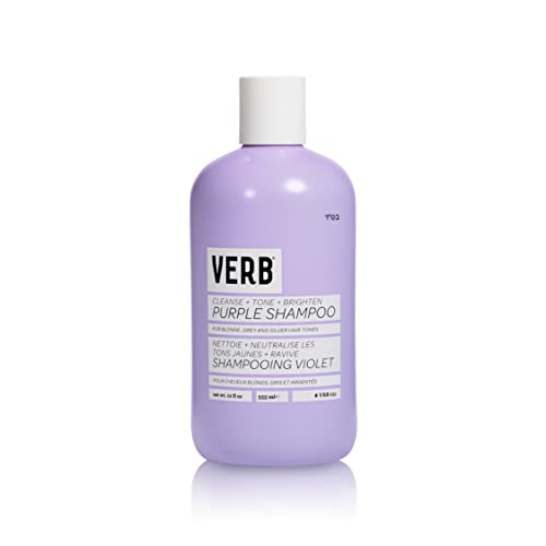VERB Purple Shampoo - Vegan Toning Shampoo for Blonde, Grey and Silver Hair - Free of Harmful Sulfates and Paraben - Purple Color Corrector to Reduce Yellow Brassy Tones