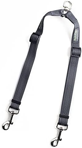 Mighty Paw Double Dog Leash - Double Leash for Two Dogs No Tangle Design. Split Lead for 2 Pets. Adjustable to Fit All Sized Breeds. Reflective Dual Pet Lead Splitter for People with 2 Pups
