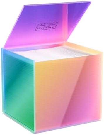 CLEAN SKIN CLUB The Prism Box for Clean Towels XL™,Vibrant Storage Solution for 50 Disposable Towels, Stylish and Functional Bathroom Accessory