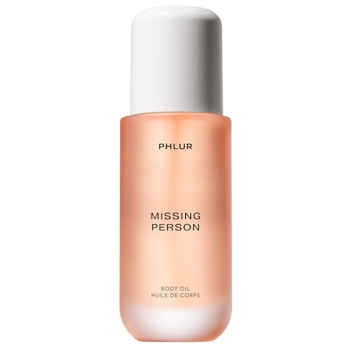 PHLUR Missing Person Body Oil - Lightweight & Nourishing - With Ceramide-Rich Oils & Skin-Mimicking Lipids - Bergamont, Musk, Orange & Sandalwood Floral Scented Body Oil (4 Fl Oz)