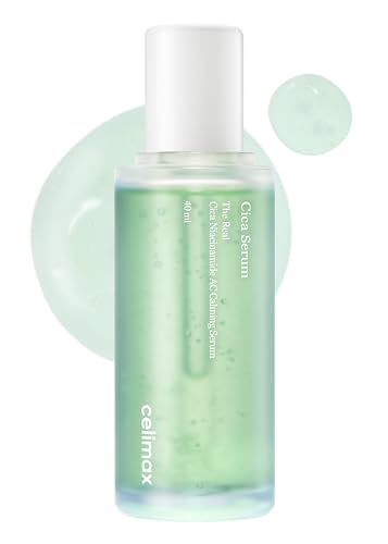celimax The Real Cica Niacinamide AC Calming Serum | with Hyaluronic Acid, Redness Relief, Moisturizing, Soothing & Restoring Serum, Mild Formula for Sensitive, 40ml