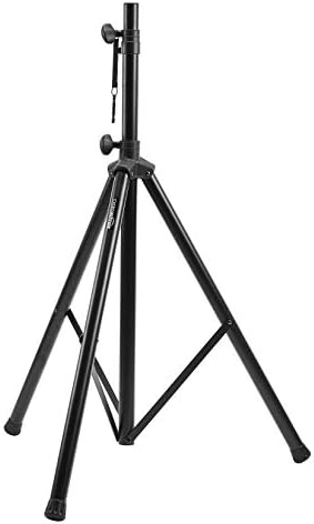 Amazon Basics Adjustable Speaker Stand - 4.1 to 6.6-foot, Steel, Black