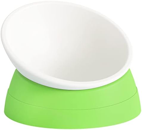 Cat Bowls Elevated Cat Food Bowl Adjustable Cat Dish Anti-Slip and Anti-Noise Raised Cat Bowl Protecting Pet’s Spine Thickened Plastic Bowl Suitable for Indoor Cats, 17 Oz