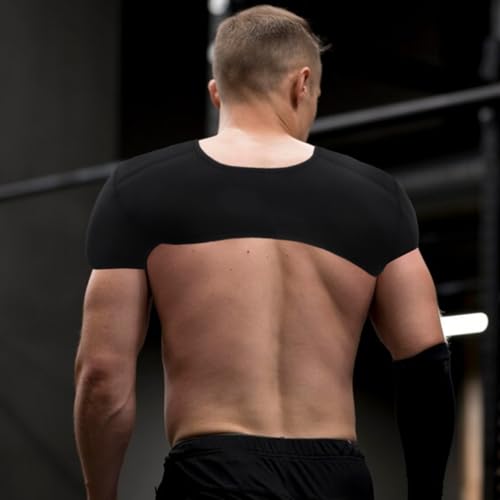 iplusmile Double Shoulder Brace for Men Women - Sports Shoulder Protective Gear for Pains Relief - Shoulder Strap Brace for Sleeping Outdoor Lifting,