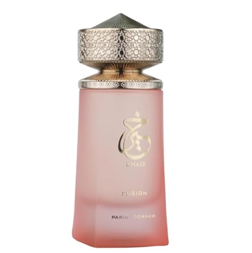 Paris Corner | Khair Fusion Lychee Perfume 3.4 Fl Oz | A Lychee Perfume Blending Fruity Notes of Lychee, Blackcurrant, and Red Apple with Floral Elegance for an Enchanting Aroma