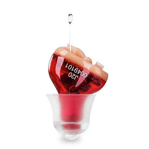 J20 Hearing Aids for Seniors Adults Noise-Cancelling - Elderly Assistance Listening, Hearing Amplifier, Mini Sound Amplifier, Ear Sound Enhancer, Noise Reduction, Enhanced Speech, Feedback Cancellation (Red, Right)