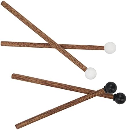 4PCS Steel Tongue Drum Mallets, 6.5in Rubber Percussion Mallets, Drum & Percussion Accessories for Child Drummers and Practitioners