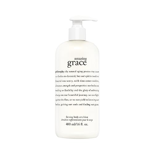 philosophy amazing grace firming body emulsion - luxury scented body lotion - formulated with shea butter for fast absorbing hydration - skin feels soft and smooth - suitable for all skin types