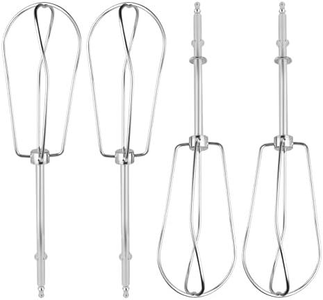 4-Pack Hand Mixer Beaters Attachments for Cuisinart CHM Series HM-50 HM-70 CHM-3 CHM-7PK Hand Mixer - Hand Mixer Replacement Beaters Compatible with Cuisinart Hand Mixer Parts# CHM-BTR