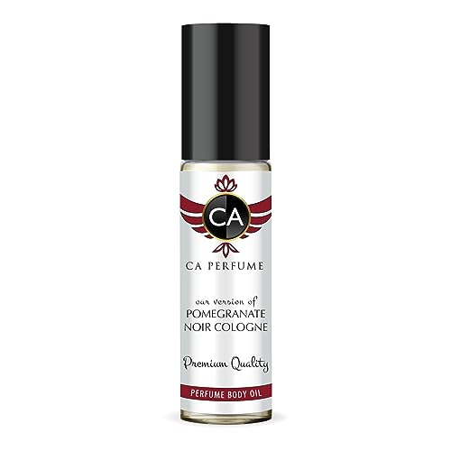 CA Perfume Impression of Jo M Pomegranate Noir Cologne For Women & Men Replica Fragrance Body Oil Dupes Alcohol-Free Grand Quality Travel Size Roll-On 0.3 Fl Oz/10ml
