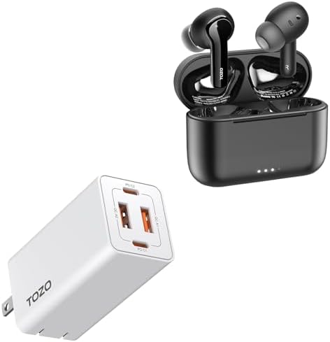 TOZO NC2 Wireless Earbuds C2 Power Adapter White