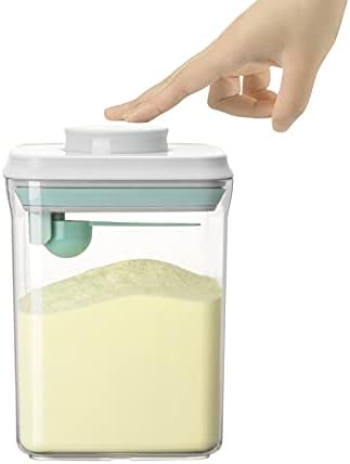 Airtight Food Storage Container Formula Container Formula Dispenser with Spoon BPA-Free Milk Powder Container for Home Travel 1500ML / 1.5 Qt, No Scraper Design