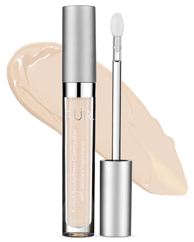 PUR Beauty 4-in-1 Sculpting Concealer for Women - Conceals, Brightens, Plumps & Corrects - Hydrating & Moisturizing Makeup Concealer with Medium to Full Coverage for Dark Circles